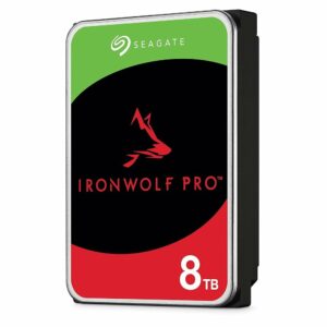 Seagate IronWolf Pro 8 To, Disque dur interne NAS HDD, CMR 3,5" SATA 6 Gbit/s, 256 Mo de mémoire cache, pour NAS RAID.