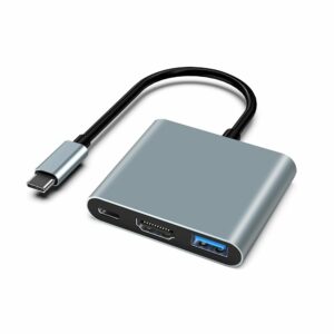 Hub USB-C 3 en 1 – HDMI 4K + USB 3.0 + Type C