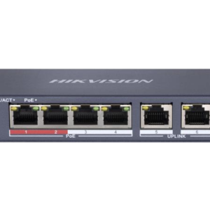 Switch PoE non administrable – 4 ports PoE + 2 ports uplink – Fast Ethernet